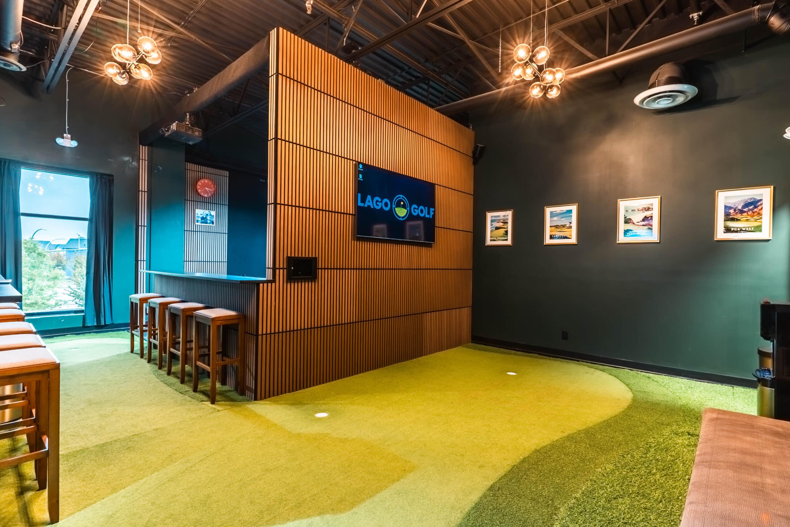 the loft weir bay and puting green