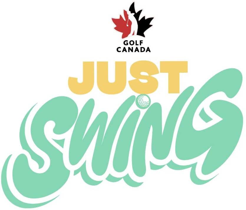 Golf Canada Just Swing logo – Lago Golf indoor golf facility in Port Coquitlam