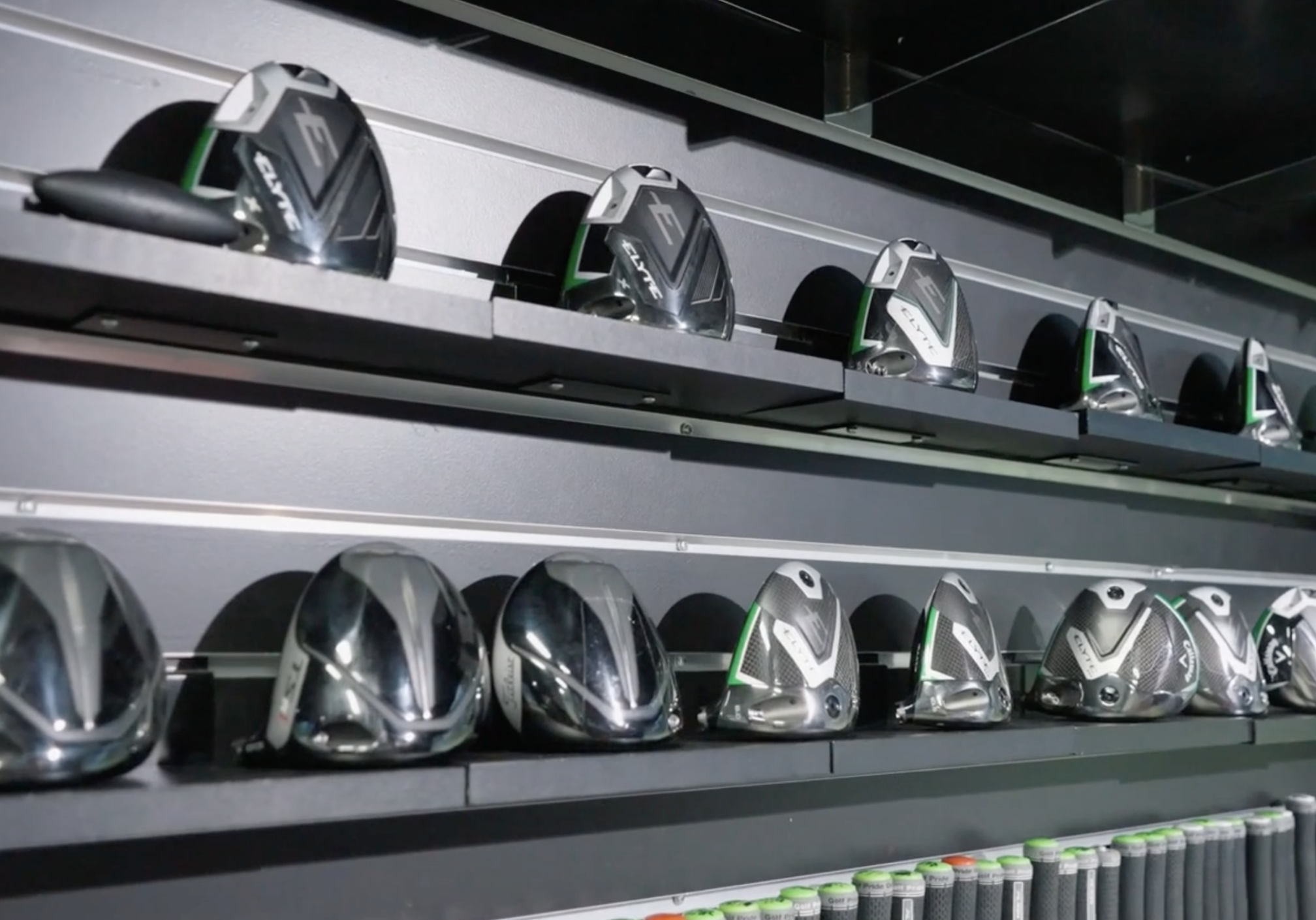 Premium driver heads used for custom driver fitting at Lago Golf in Port Coquitlam including Titleist TaylorMade Callaway and PXG